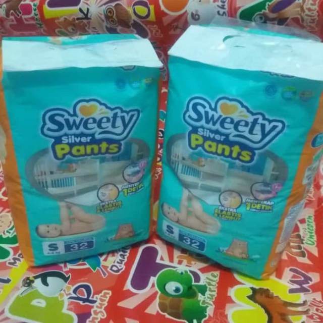 Pampers Sweety Silver Pants S 32