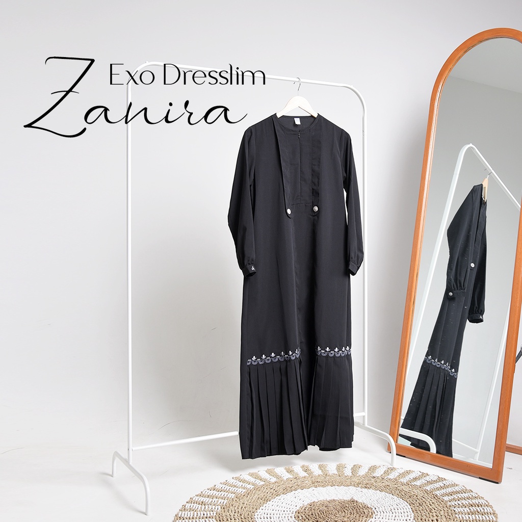 Gamis Dresslim Lengan Panjang Zanira | Gamis Dewasa [ ORI RABBANI ]
