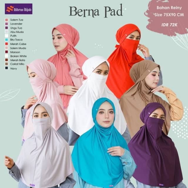 Hijab masker Nibras Berna pad