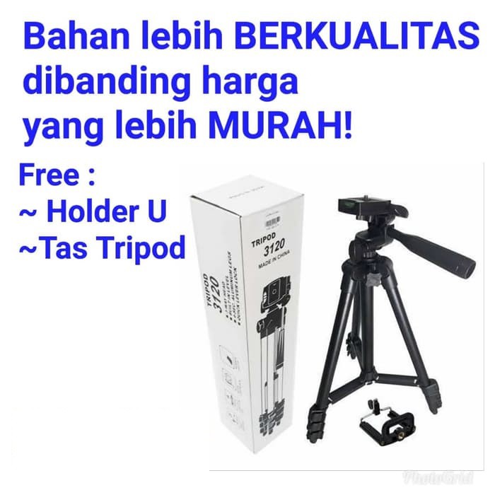 Tripod 3120 / 3210 FULL BLACK 1Meter tripot