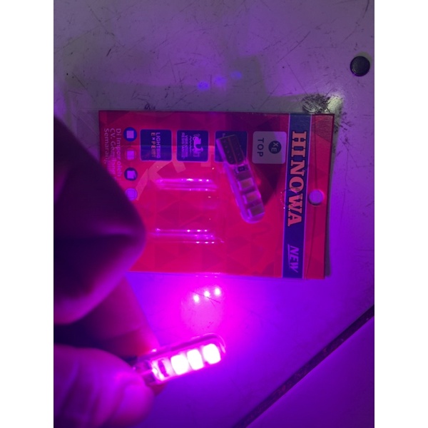 SEIN SEN SENJA T10 JELLY 6LED PINK UNGU KUNING MERAH PUTIH BIRU HIJAU STANDBY