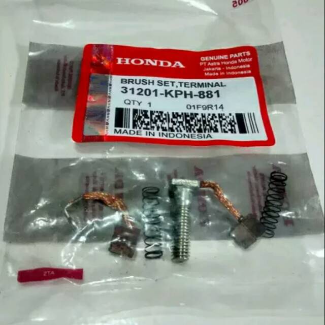 cool kul carbon brush set areng dynamo stater Supra x 125 karisma