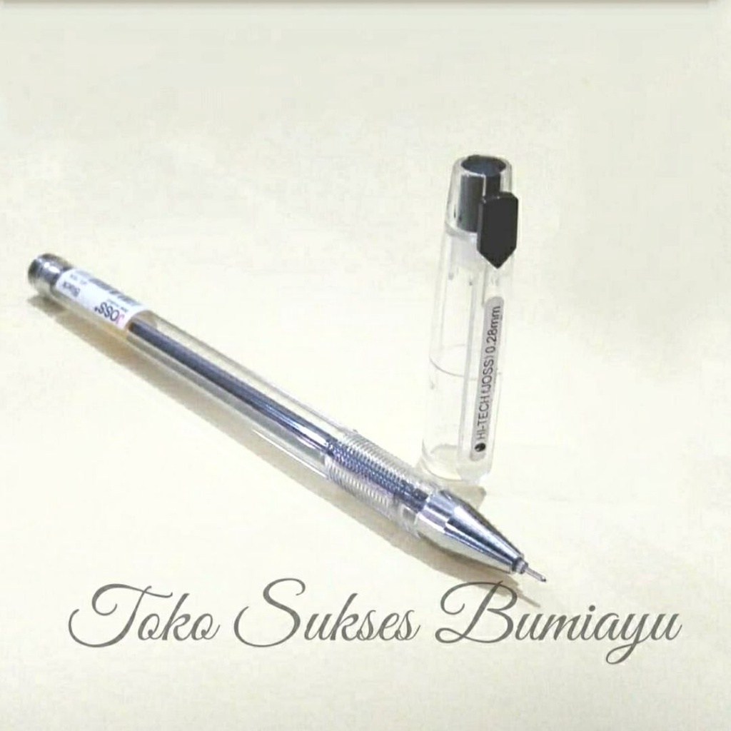

MURAH Pulpen Gel HI - TECH H KENKO / HI - TECH JOYCO / HI - TECH JOSS 0.28 mm Hitam dan Biru