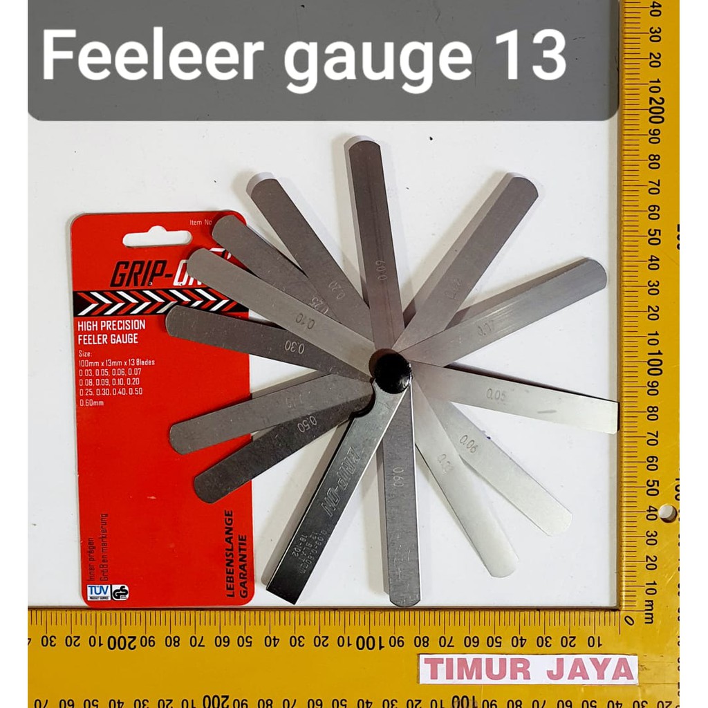 GRIP ON Feeler Gauge 13 Blades