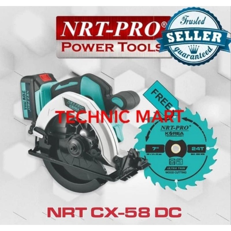CORDLESS CIRCULAR SAW NRT PRO CX-58 DC Circle saw batre korea
