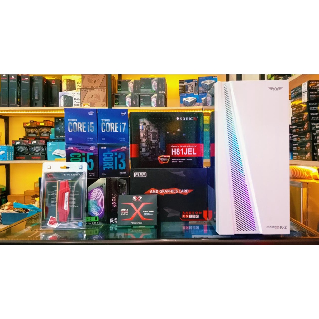 PC GAMING CORE I7 2600 / RAM 16GB /SSD 512GB/VGA RX550 4GB/CASE GAMING