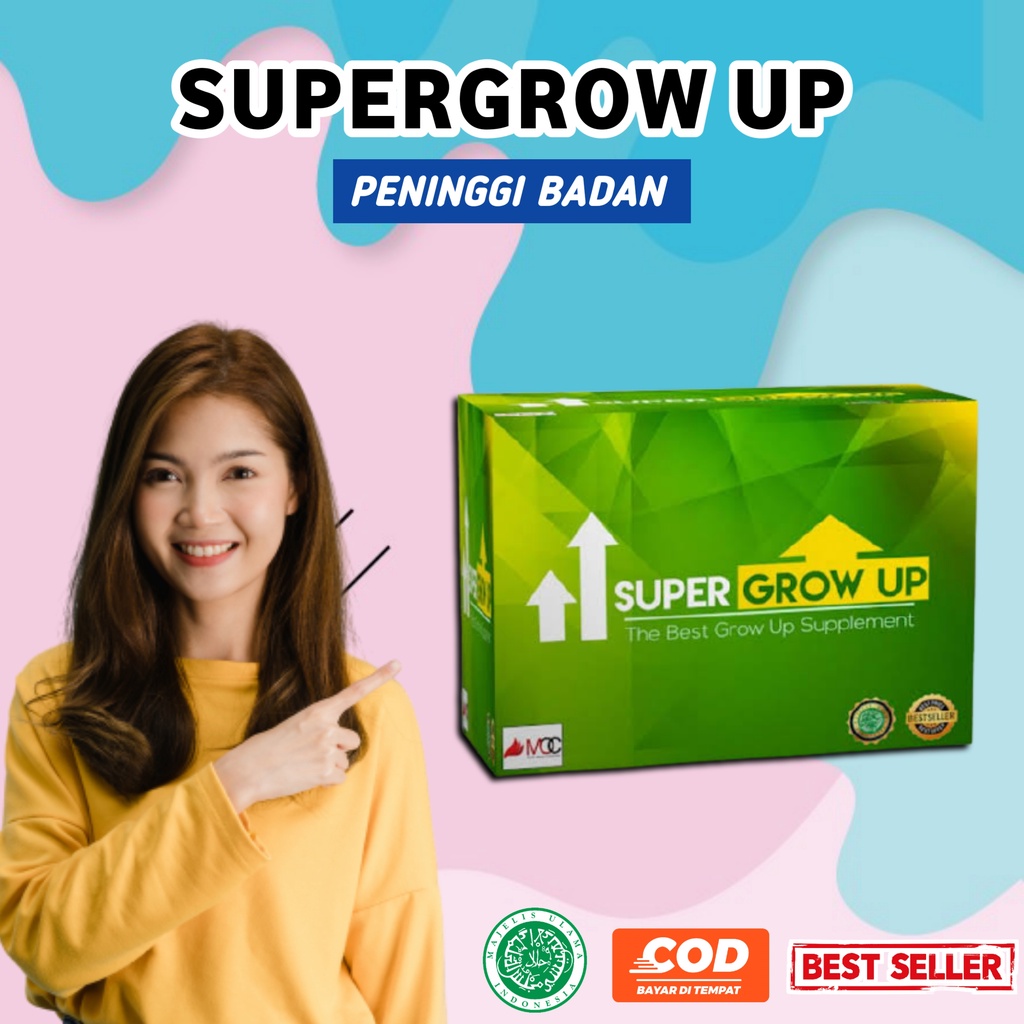

Super Grow Up Peninggi Badan Kalsium Susu Peninggi Alami Terbaik Terlaris Herbal