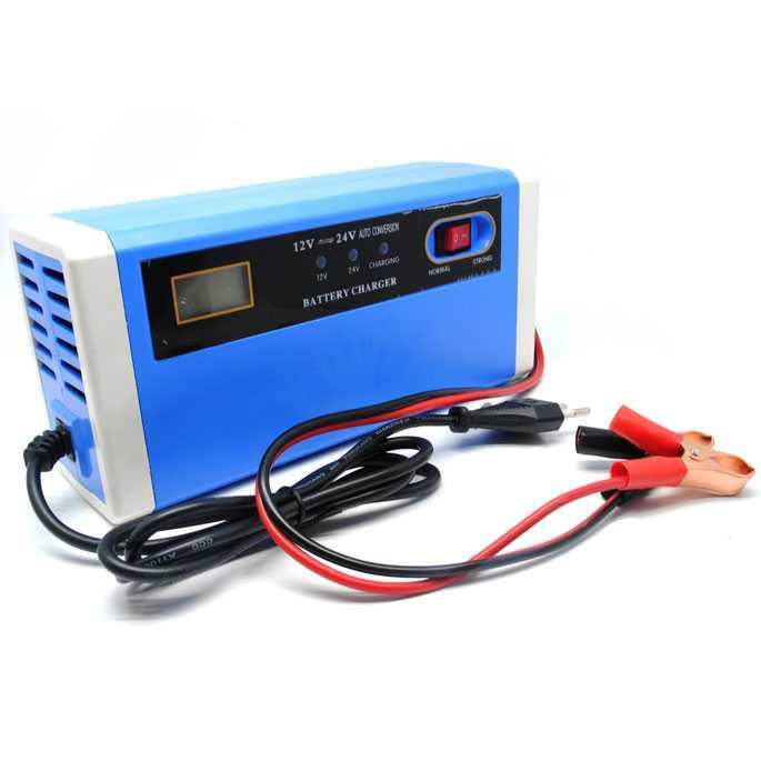 Taffware Charger Aki Mobil Motor Lead Acid 12-24V 10A with LCD - UD21 ( Mughnii )