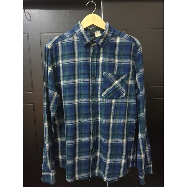 kemeja flanel 21 men L XL