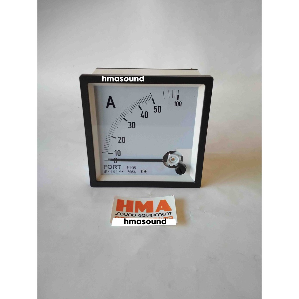 Amper Meter Ampere Meter Amp Meter via CT 50A 50A/5 Analog Fort