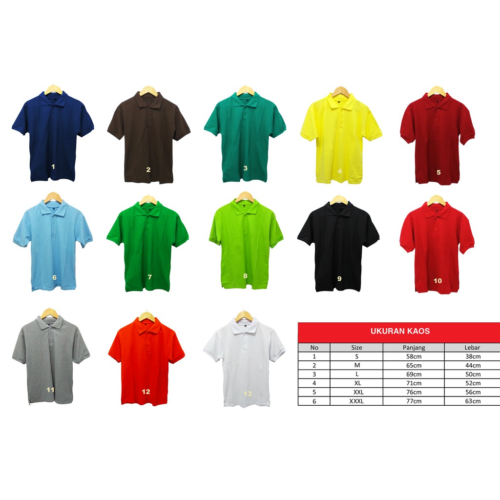 Pahean Nauli Kaos Polo Shirt Polos Bahan Katun Lacoste