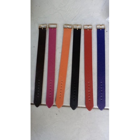 gelang sabuk kulit jaitan / kulit jeruk 2cm