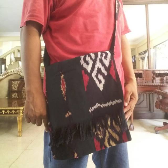 Tas Slempang Tenun Troso Jepara Unisex