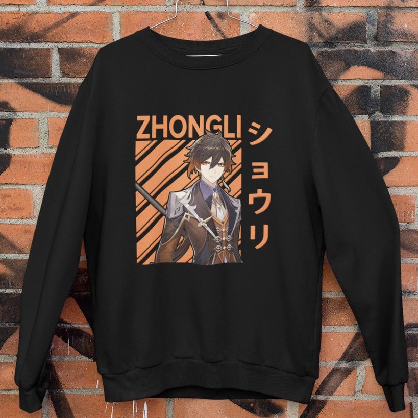 Crewneck Zhongli Genshin Impact Gamer