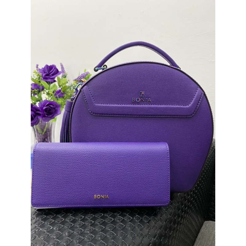 Tas Sonia M & Dompet Bonia Ungu (Bundling)