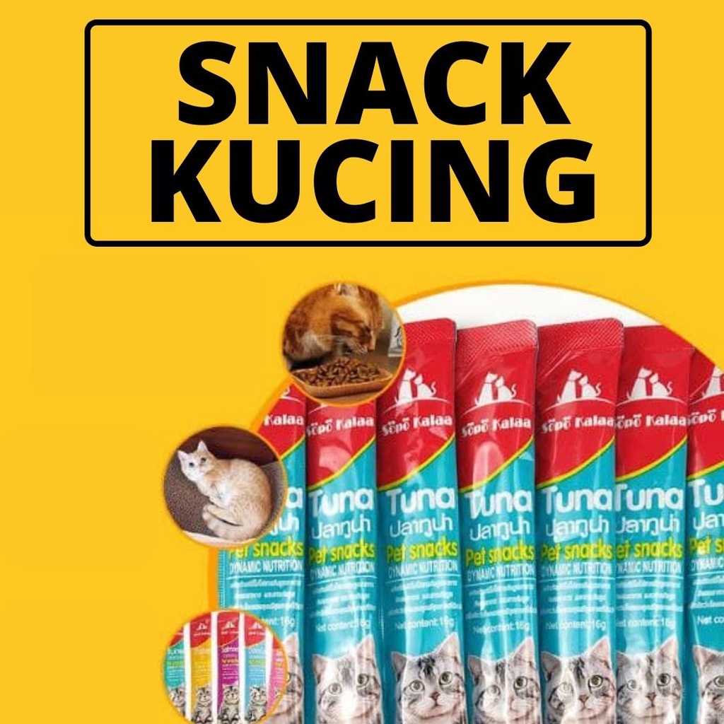 SNACK KUCING BIO CREAMY PLUS TAURIN DAN INULIN CREAMY TREATS 1 SACHET SOPO KALAA FEZONE