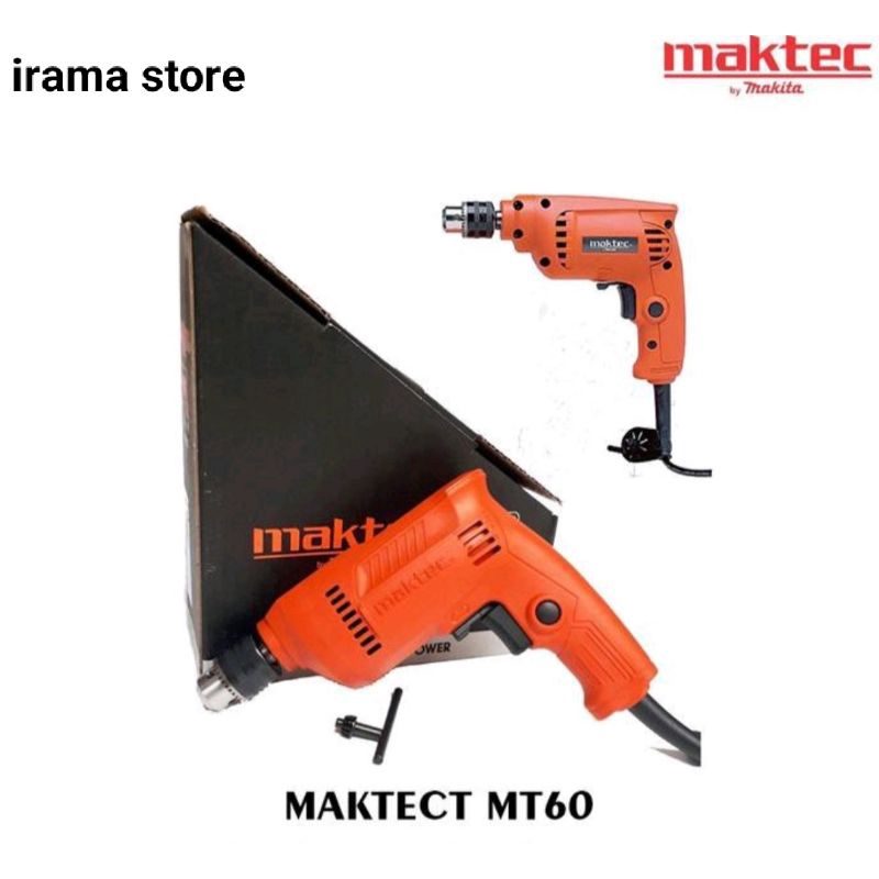 Mesin Bor 10mm Maktec MT60 Bor listrik 10mm Mesin bor tangan Maktec MT 60