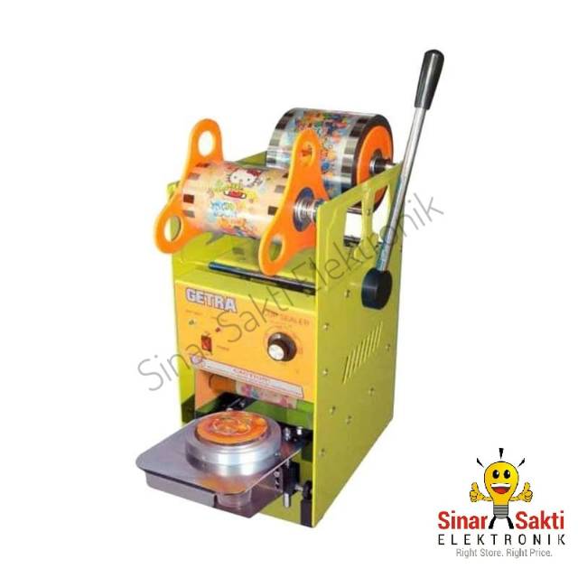 Mesin Cup Sealer Getra SC-D8 alat segel minuman gelas bonus plastik 1 roll