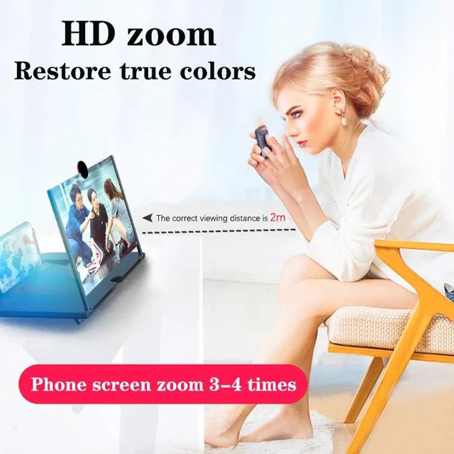 New 12 Inch 3D Mobile Phone Screen Magnifier HD Video Amplifier