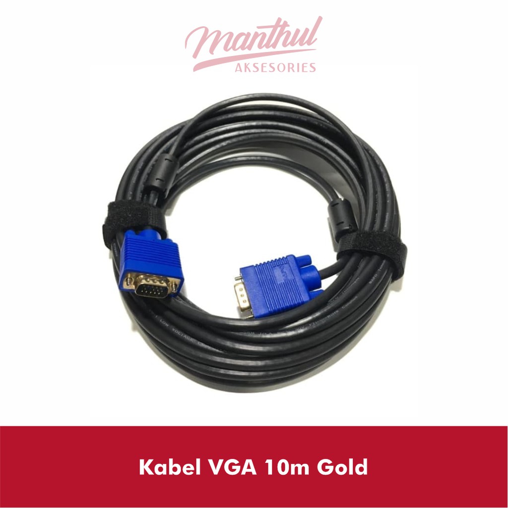 Kabel Vga 10 Meter M/M (Gold Plated Vga)