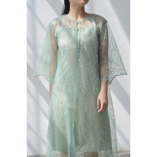 Selim Label Mora Dress Semi Kebaya Dress Midi Dress Brokat Dress