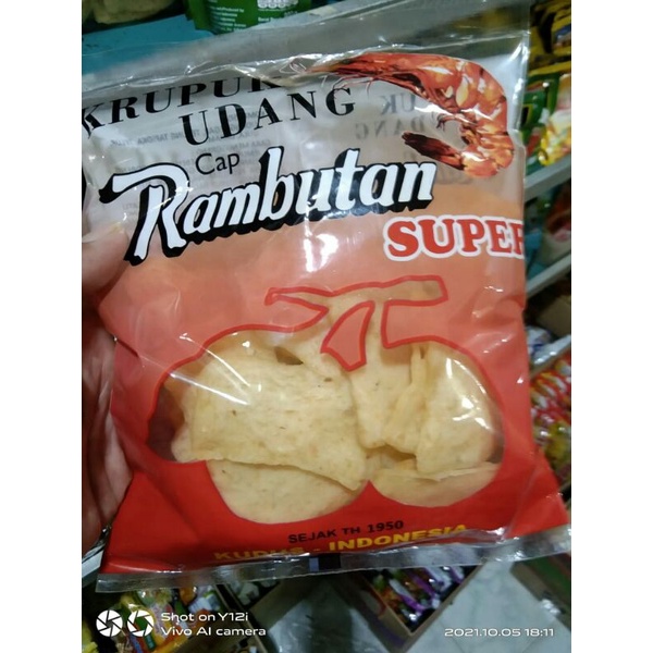 

Kerupuk udang super cap Rambutan