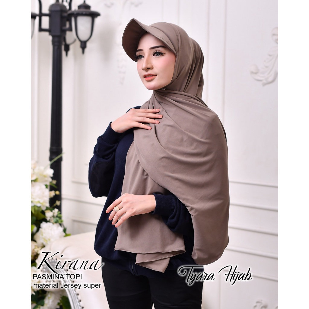 Jilbab Pashmina Topi Sporty Kirana Ori Tyara Hijab BY QOID