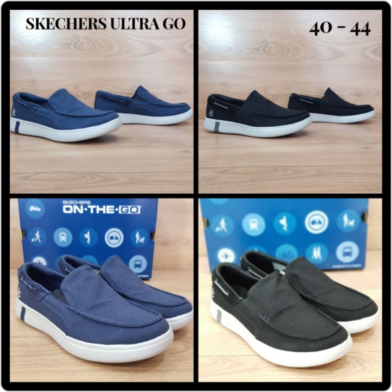 SEPATU PRIA KASUAL SK3CHERS SLIP ON ORIGINAL / SEPATU KERJA COWOK / SEPATU JALAN MEJENG SANTAI