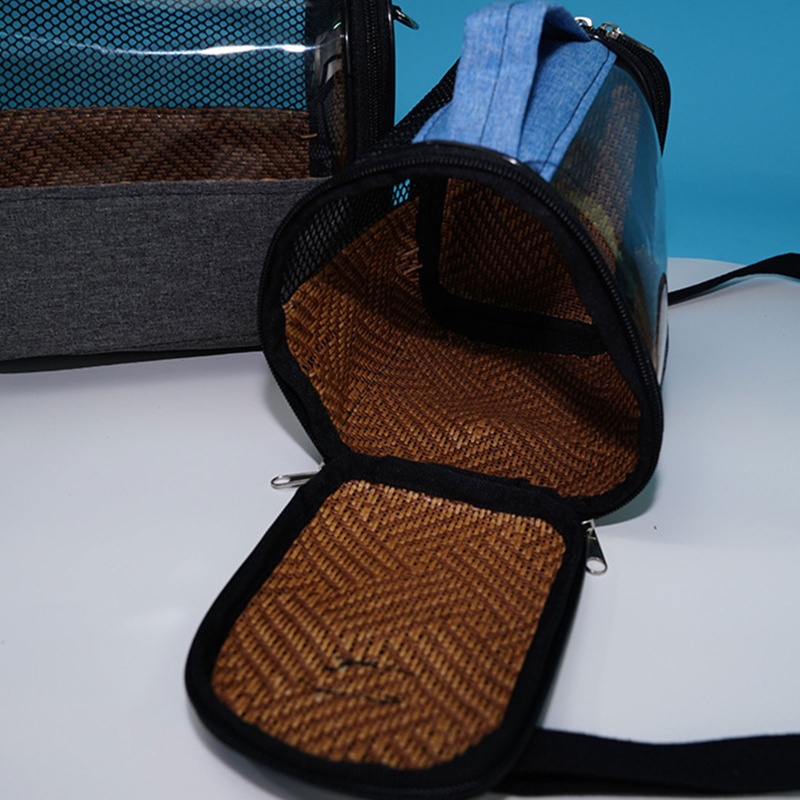 Kiss Tas Pouch Kandang Hamster / Burung Beo Bahan Mesh Dengan Strap + Jendela Depan Untuk Travel