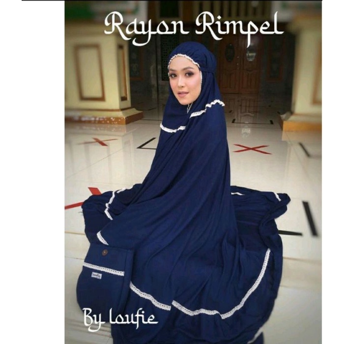 Mukena Loufie Dewasa Katun Rayon Rempel Super Jumbo