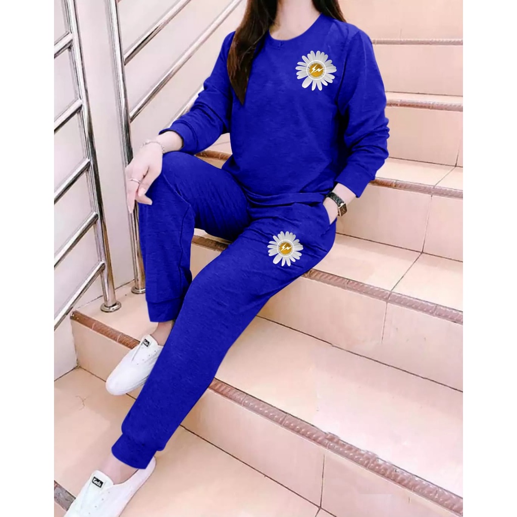 bisa COD / POLILE - STELAN GIRL SUNFLOWER / atasan lengan panjang / celana panjang / satu pasang/ fashion WANITA terbaru / terlaris