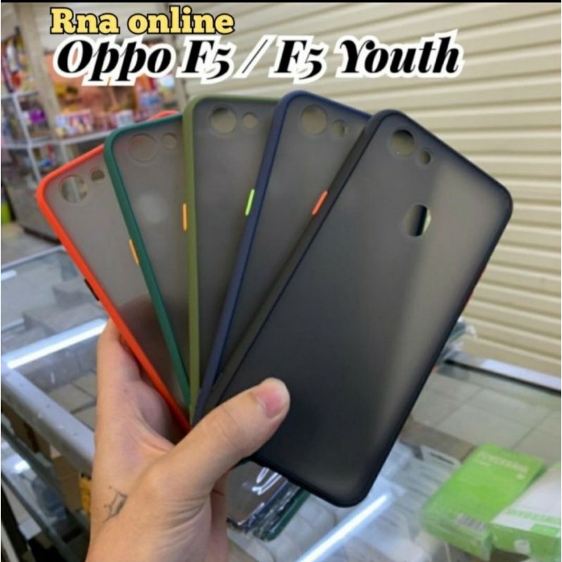 OPPO F5 YOUTH CASE DOVE TRANSFARAN SLIM MATTE FUZE MACARON