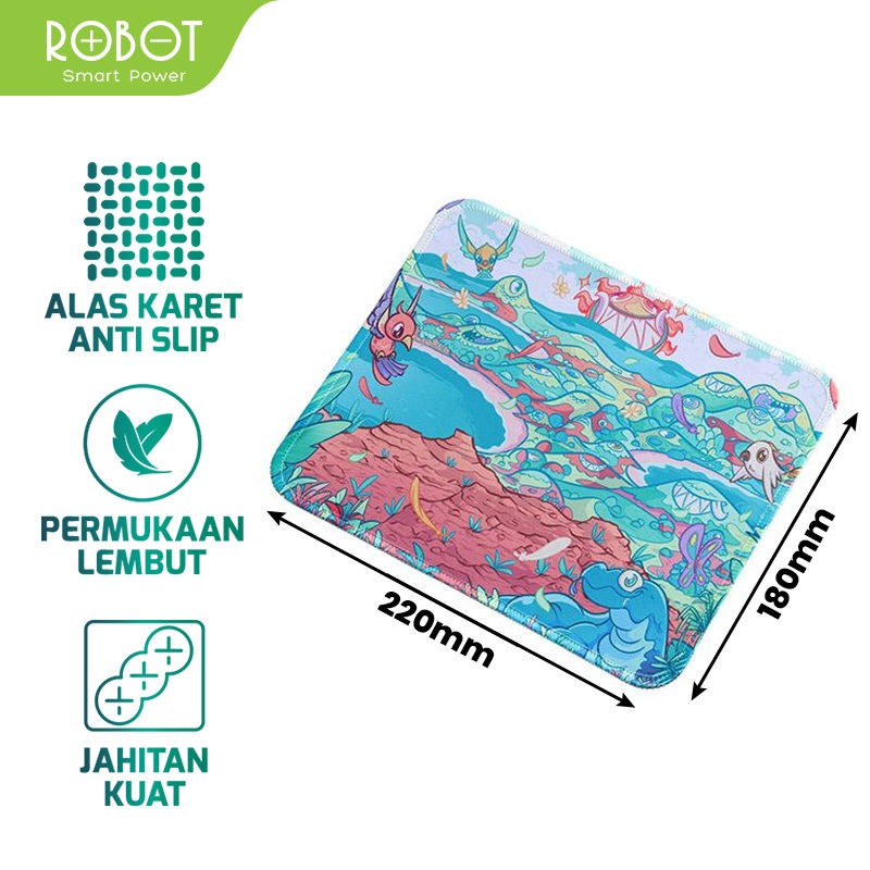 ROBOT - RP01 SAFARI Mousepad Anti Slip Gaming Murah Rubber Original Mouse Pad