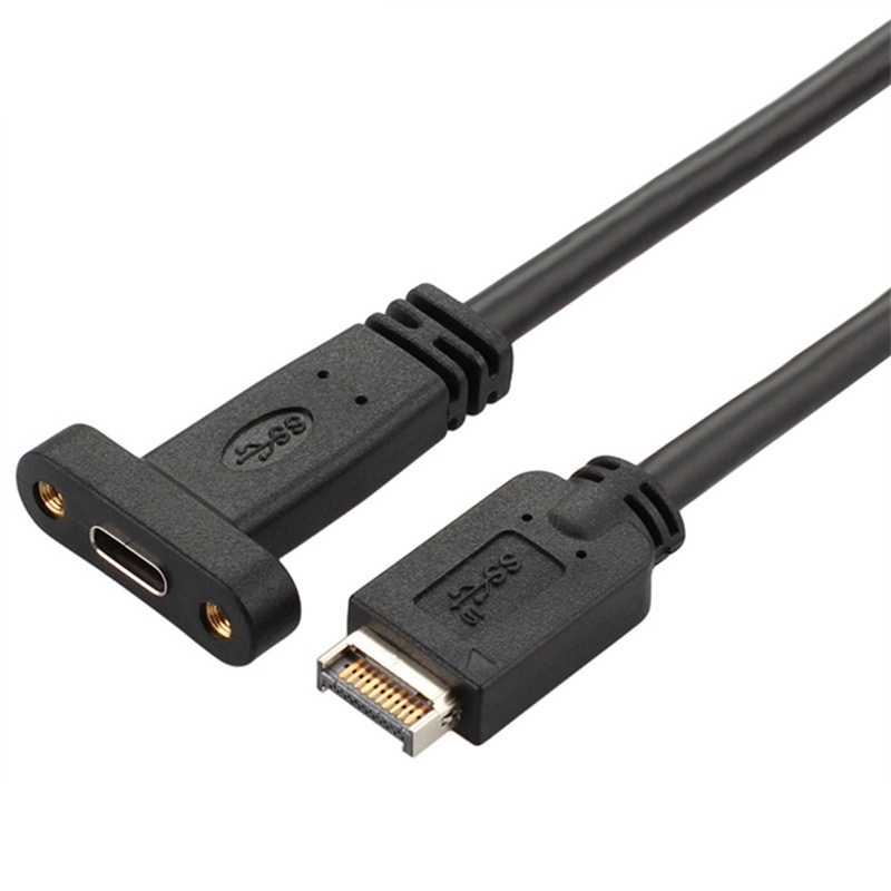 Zzz Kabel Ekspansi Panel Depan USB 3.1 Ke Tipe C 3.1 Panjang 50CM