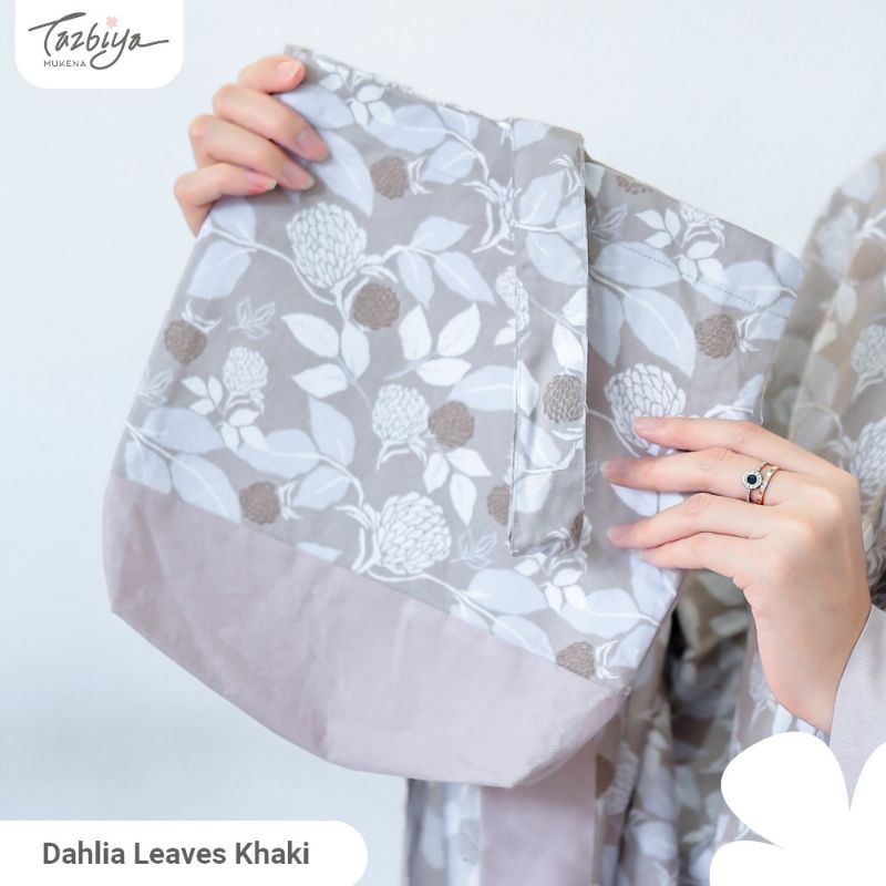 Mukena Tazbiya Dahlia Leaves Series Allsize Jumbo Dewasa Katun Rayon