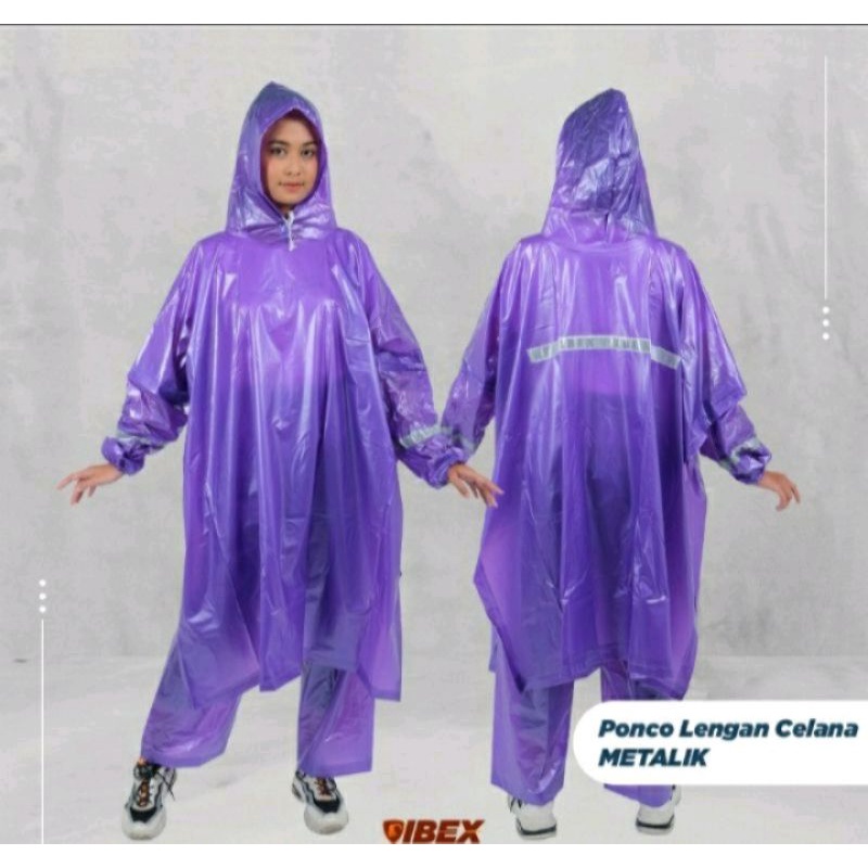 Jas Hujan Ponco / Ponco Lengan Setelan Celana Pria Wanita Dewasa | Kelelawar Hiperion Batman Dolphin Blue Poncho Raincoat Cewek Cowok Remaja Jumbo Tebal Murah Big Size