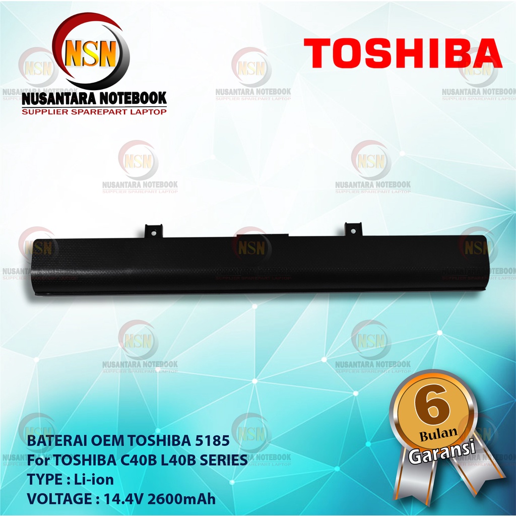 Baterai OEM Toshiba Satellite PA5185