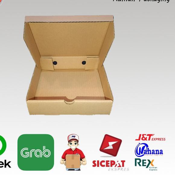 

Terlaris KARDUS / BOX PIZZA Uk. 25.5x25.5x8.5 POLOS BARU