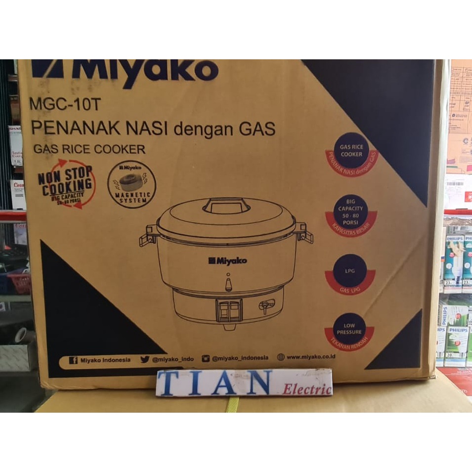 MIYAKO MGC-10T Gas Rice Cooker 10 Liter