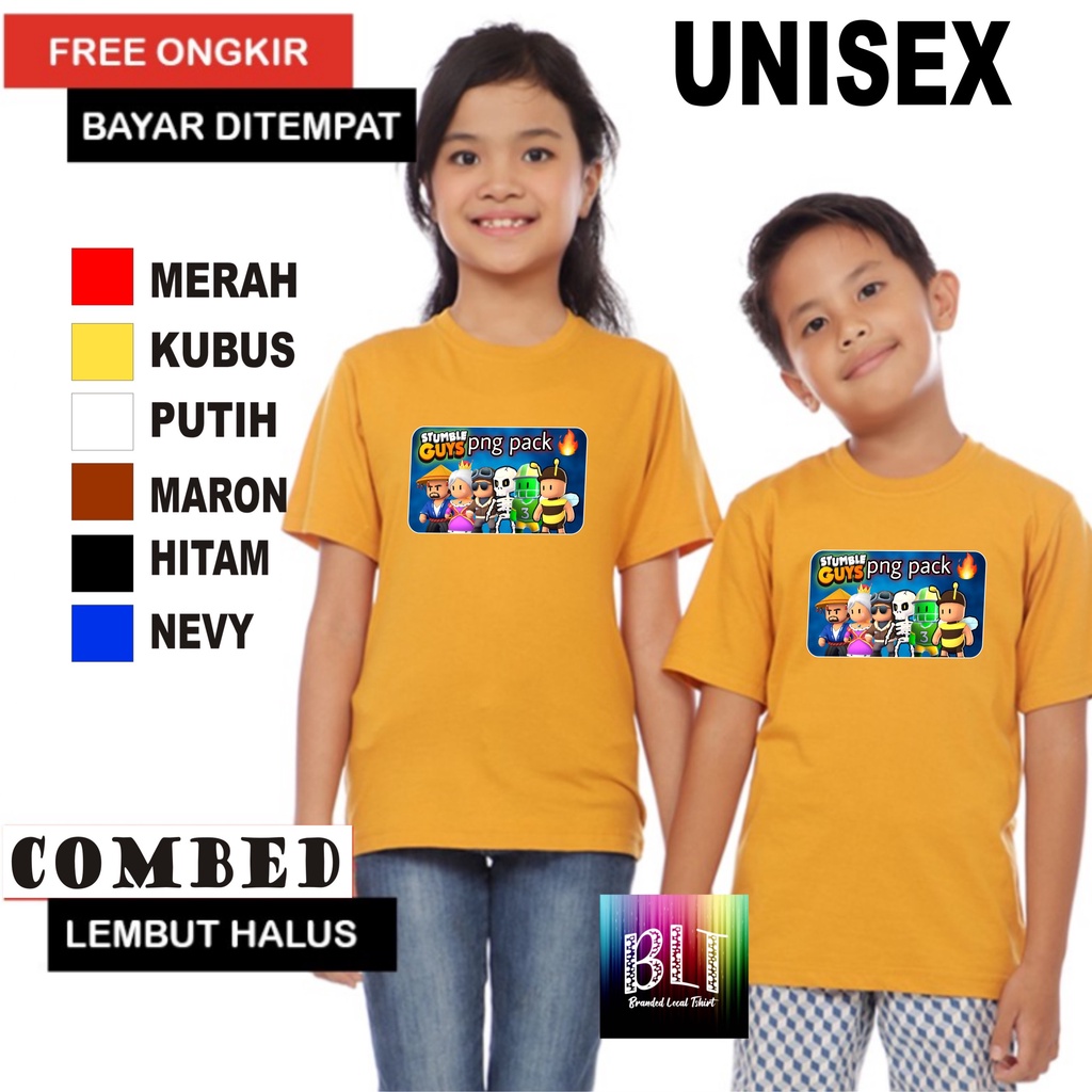 Murah Nampol Kaos Anak Game Stumble Guys HENG Game Viral Kaos Anak Anak cowok Kaos Anak cewek Kaos Murah kaos termurah kaos anak cewek kaos anak cowok terbaik kaos promo