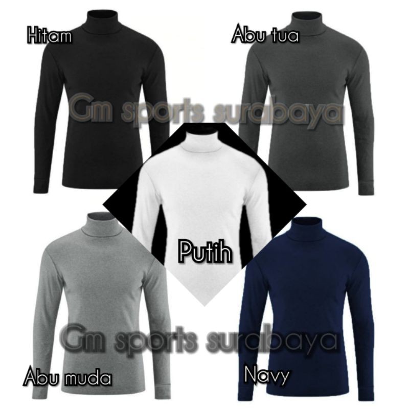 Beli Kaos Turtle Neck Turtleneck Pria Lengan Panjang Polos Distro Kaos Leher Tinggi Korea Seetracker Indonesia