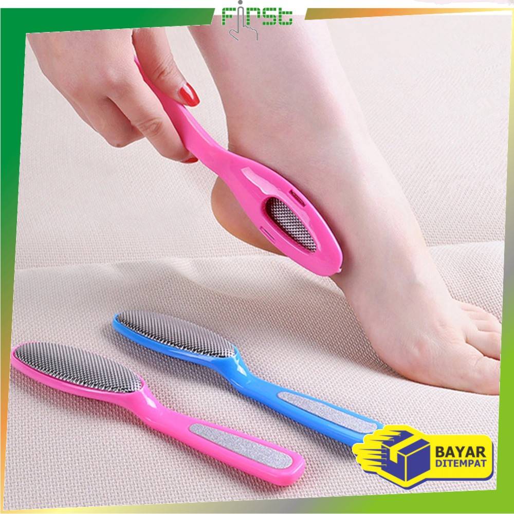 *COD*FH-C145 Alat Pedicure 2 Sisi Penghalus Tumit Kaki & Kikir Kuku Sikat Amplas Kaki Penghilang