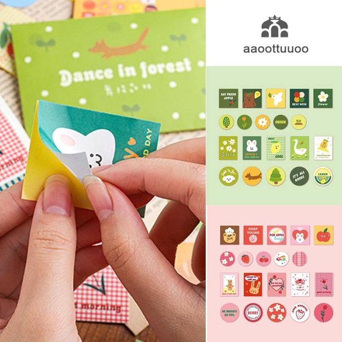 

40pcs pack Stiker Kertas Motif Flakes Untuk Alat Tulis Sekolah