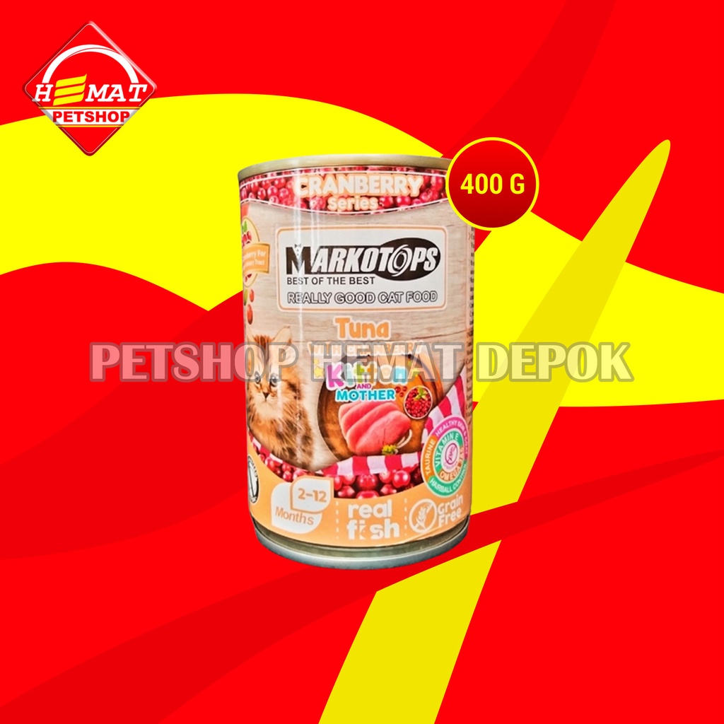 Makanan Kucing Markotop 400 Gram cat Wet Food 400 Gram Kaleng