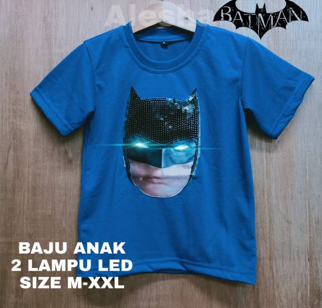 Kaos anak superhero LED