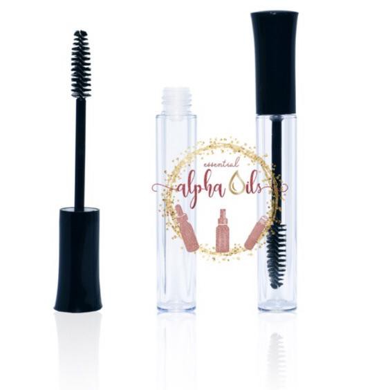 RF61 Botol Mascara 10ml IMPORT - Botol Bening Tutup Hitam 