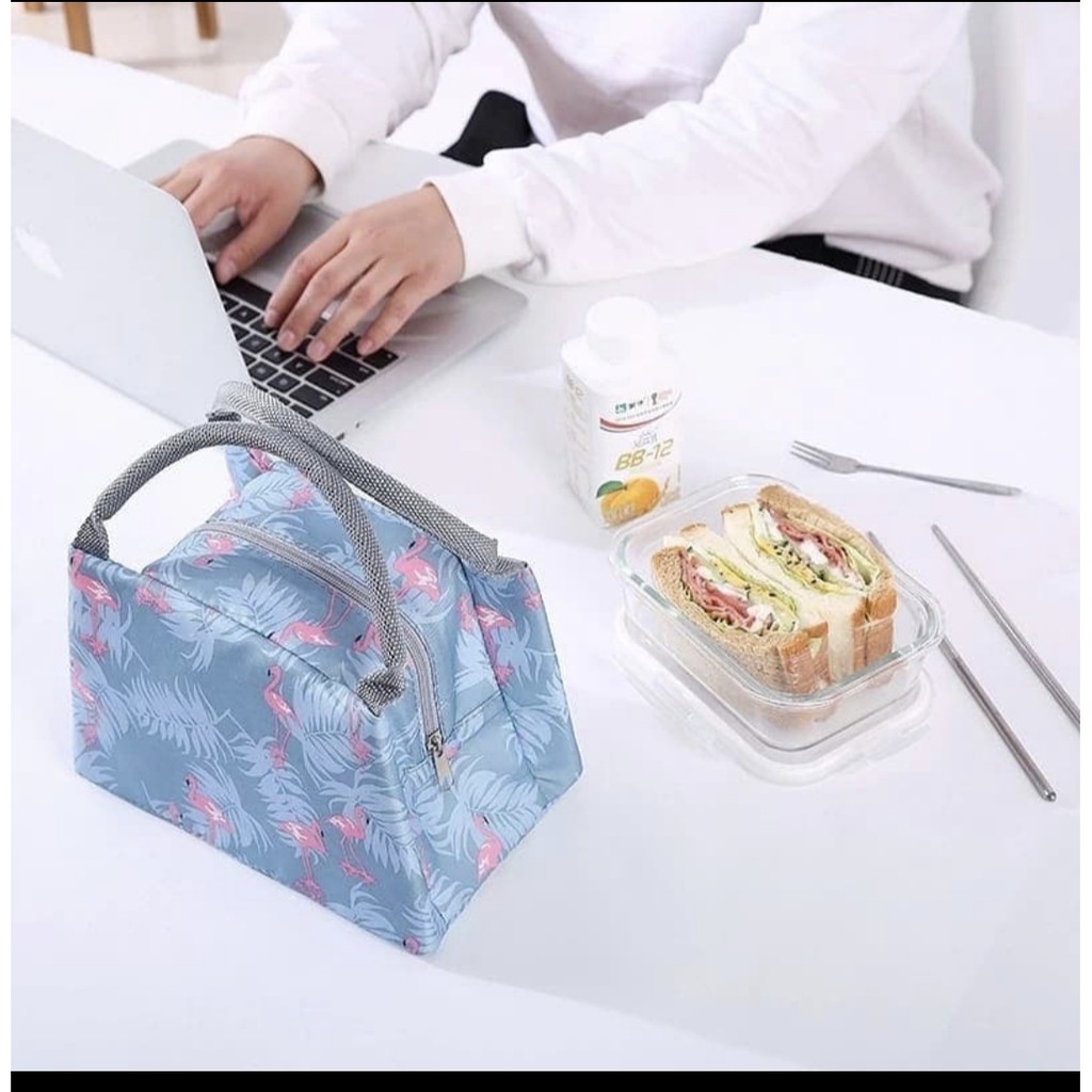 Tas Bekal Murah Souveni Organizer Cooler Bag Mini Travel Style Pouch TERMURAH