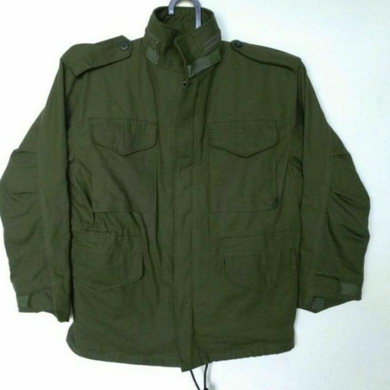 [KODE PRODUK WJV10089] Jaket Tentara Model Klasik Korea Army Field Jacket 80's - jaket PDL hijau