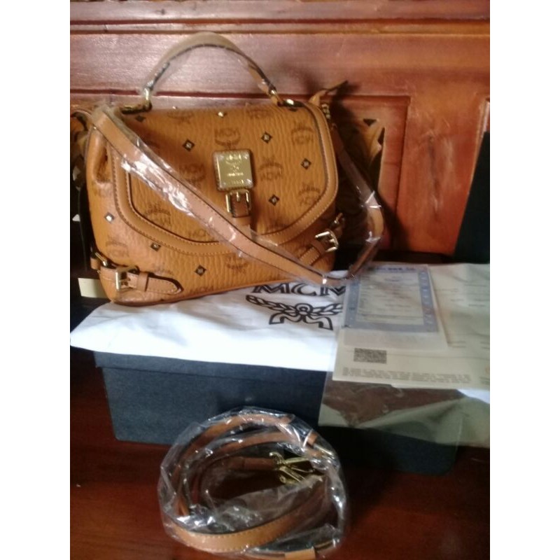 M*CM BAG || MCM SLING BAG || MCM COGNAG || TAS MCM || MCM VISETOS || MCM ORIGINAL || MCM AUTHENTIC