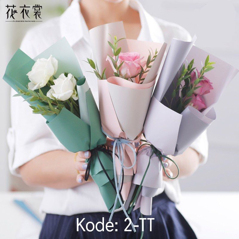 

[ 5 PCS ] Kertas Buket Bunga / Buket Snack Kertas Cello Premium Flower Papper (TANPA BUNGA)